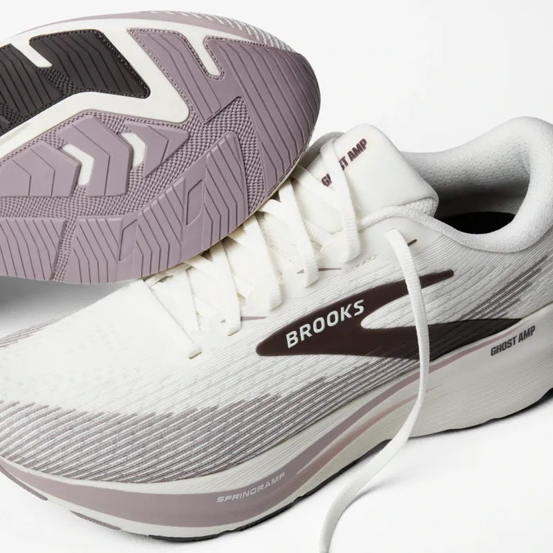 Brooks Ghost Amp Men's Running Shoes - Coconut/Purple Dove-6