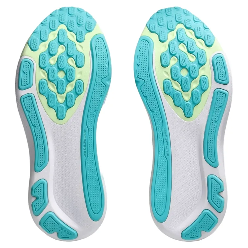 Asics Gel-Kayano 33 Men's Running Shoes - White/Energy Aqua-7