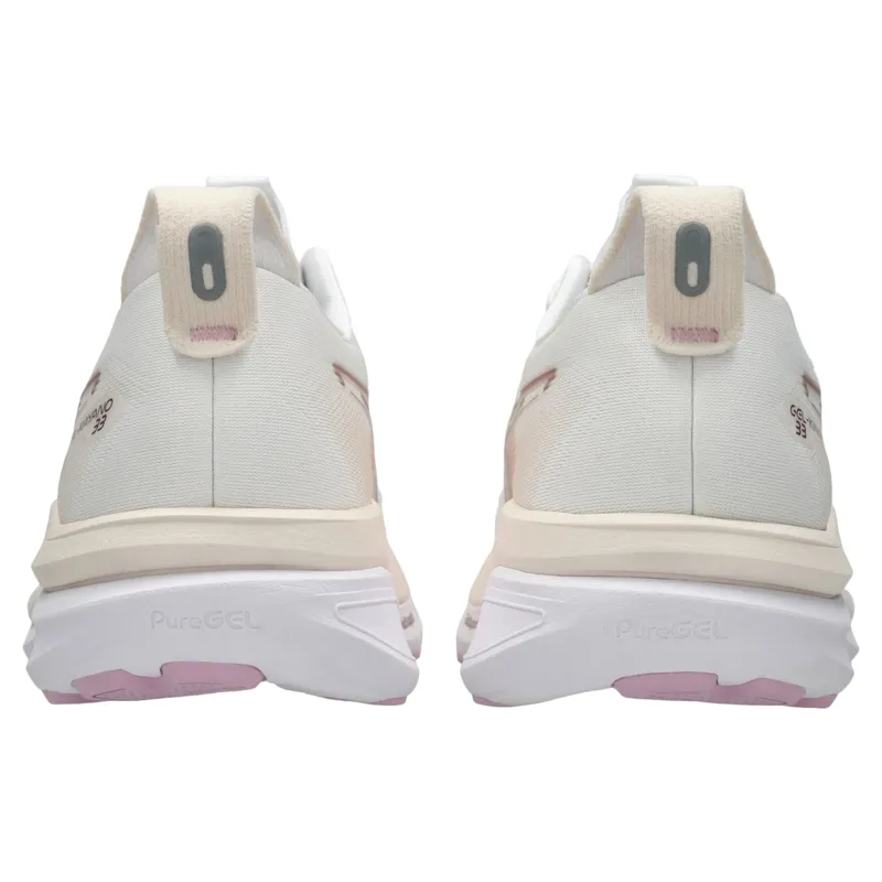 Asics Gel-Kayano 33 Women's Running Shoes - White/Hazy Lilac-12