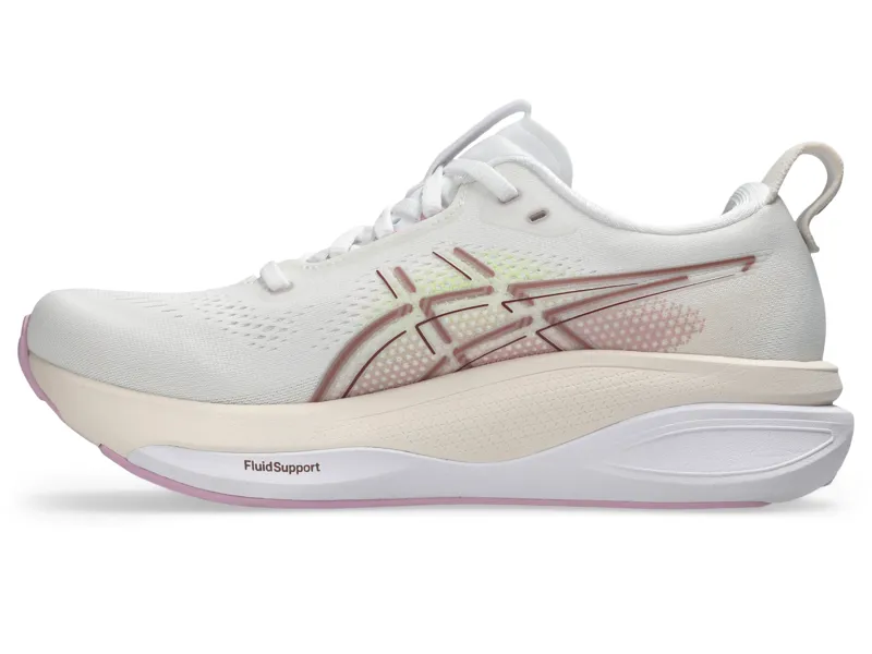 Asics Gel-Kayano 33 Women's Running Shoes - White/Hazy Lilac-3
