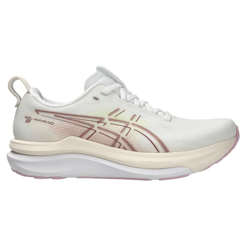 Asics Gel-Kayano 33 Women's Running Shoes - White/Hazy Lilac-8