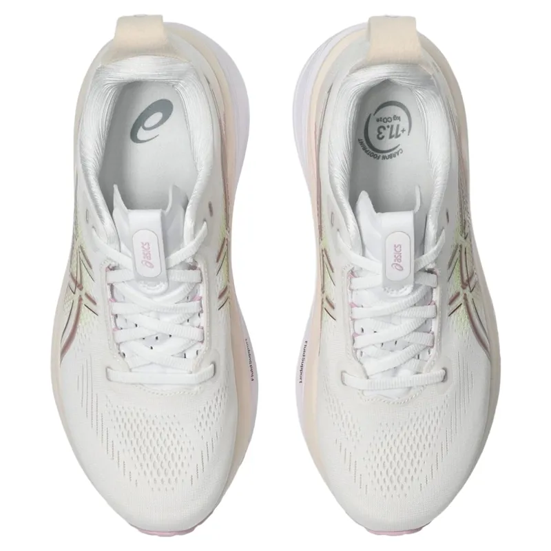 Asics Gel-Kayano 33 Women's Running Shoes - White/Hazy Lilac-13