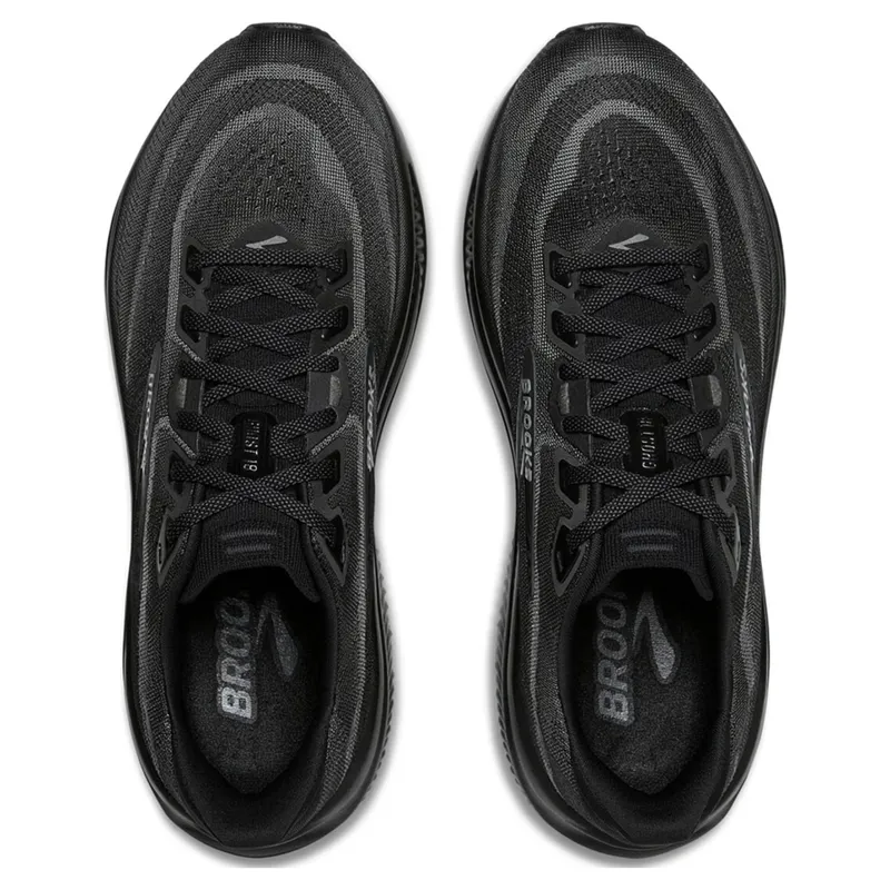 Brooks Ghost 18 2E Wide Men's Running Shoes - Black/Black/Ebony-4