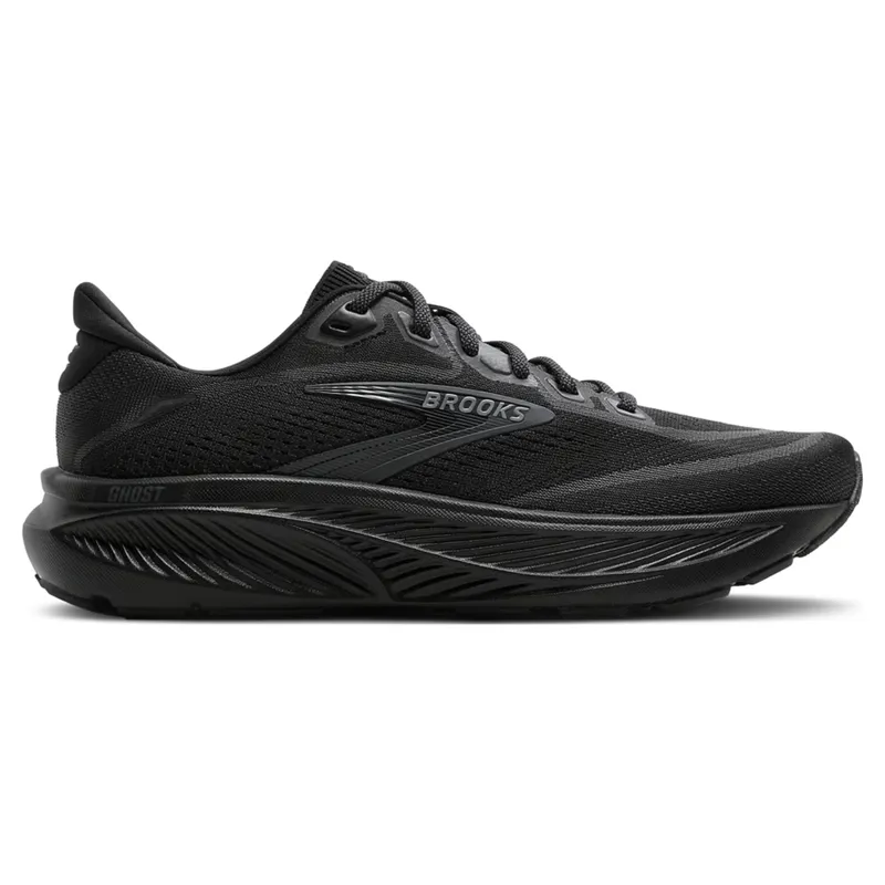 Brooks Ghost 18 2E Wide Men's Running Shoes - Black/Black/Ebony
