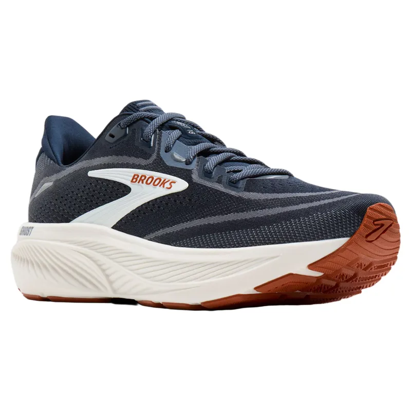 Brooks Ghost 18 Men's Running Shoes - Navy Blazer/Red Earth/Blue-2