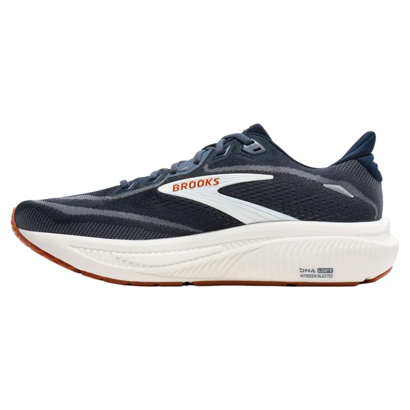 Brooks Ghost 18 Men's Running Shoes - Navy Blazer/Red Earth/Blue-4