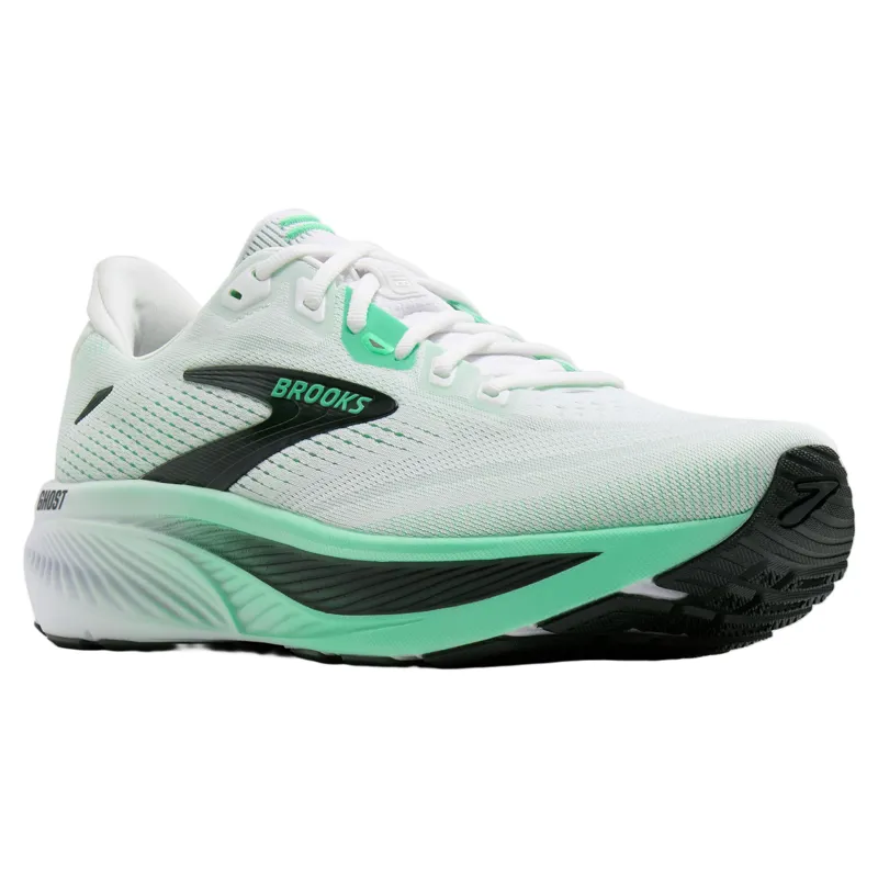 Brooks Ghost 18 Men's Running Shoes - White/Spring Bud/Spruce-3