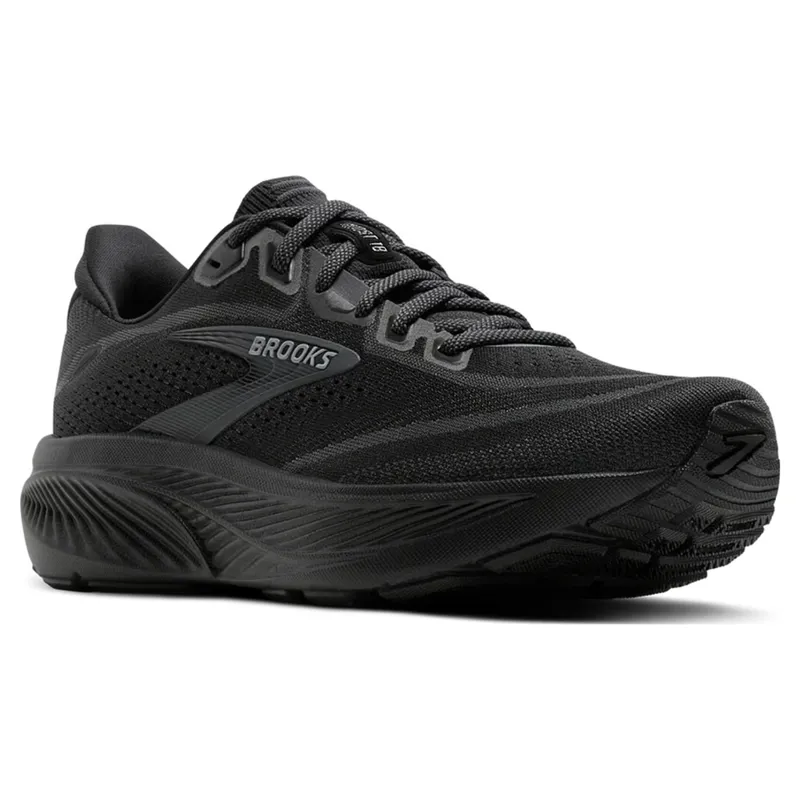 Brooks Ghost 18 Wide 1D Women's Running Shoes - Black/Black/Ebony-2