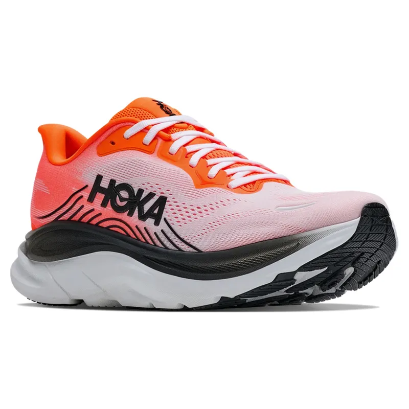 Hoka Clifton 11 Men's Running Shoes - Neon Tangerine/Frost-2