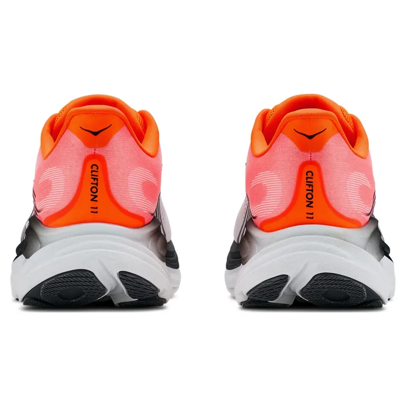 Hoka Clifton 11 Men's Running Shoes - Neon Tangerine/Frost-5