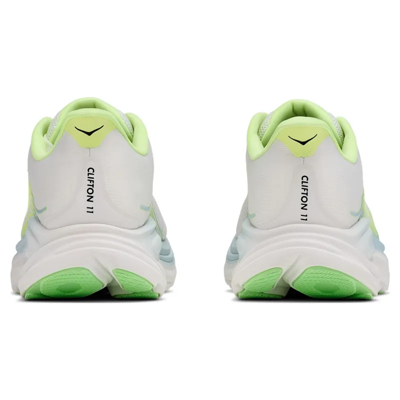 Hoka Clifton 11 Women's Running Shoes - Frost/Neon Yuzu-5