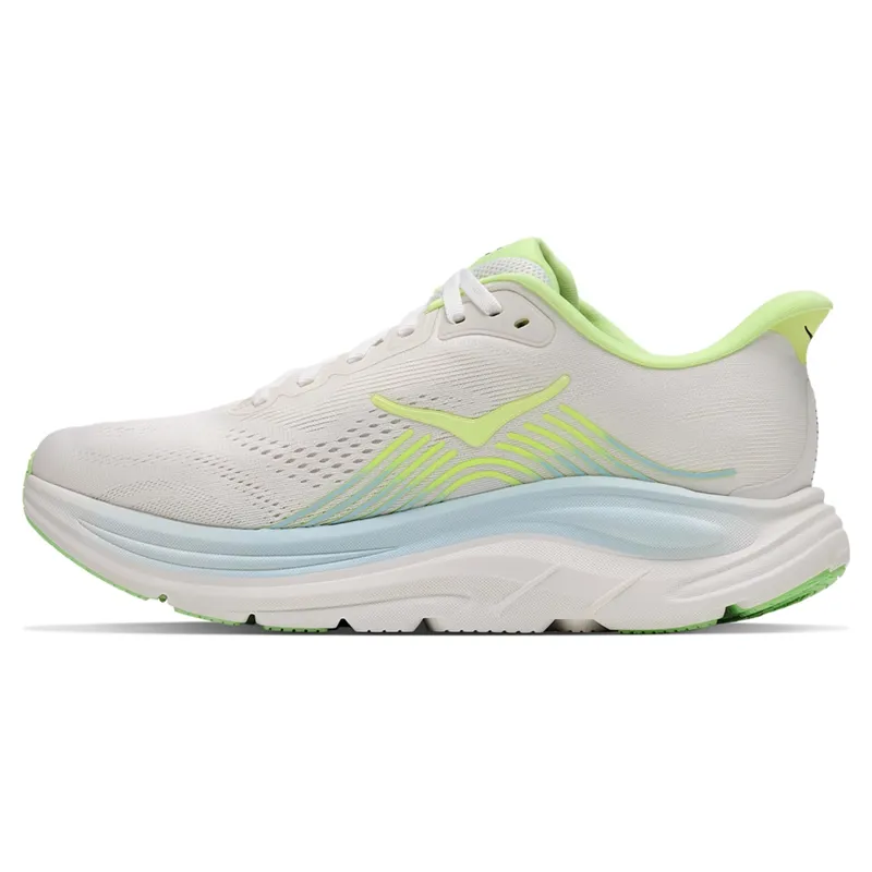 Hoka Clifton 11 Women's Running Shoes - Frost/Neon Yuzu-3