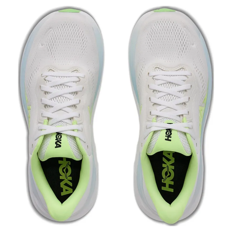 Hoka Clifton 11 Women's Running Shoes - Frost/Neon Yuzu-4