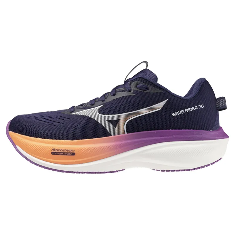 Mizuno Wave Rider 30 Women's Running Shoes - Rhodonite/WHT/Firecracker