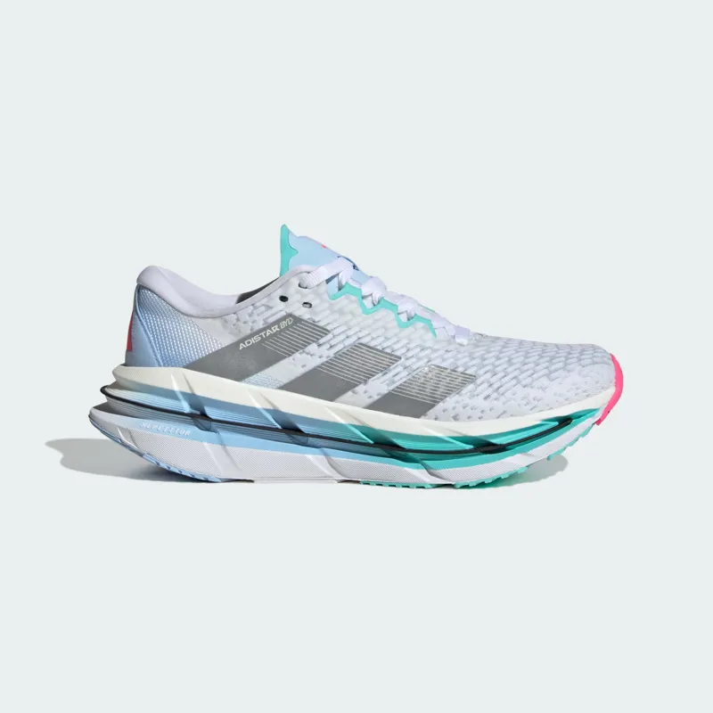 Adidas Adistar BYD Women's Running Shoes - White/Silver/Aqua