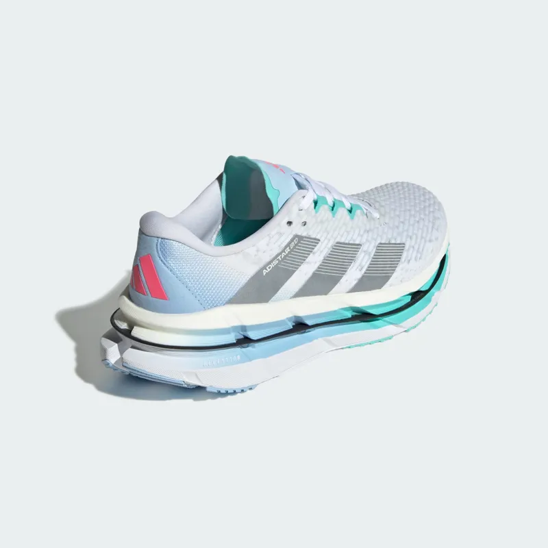 Adidas Adistar BYD Women's Running Shoes - White/Silver/Aqua-3