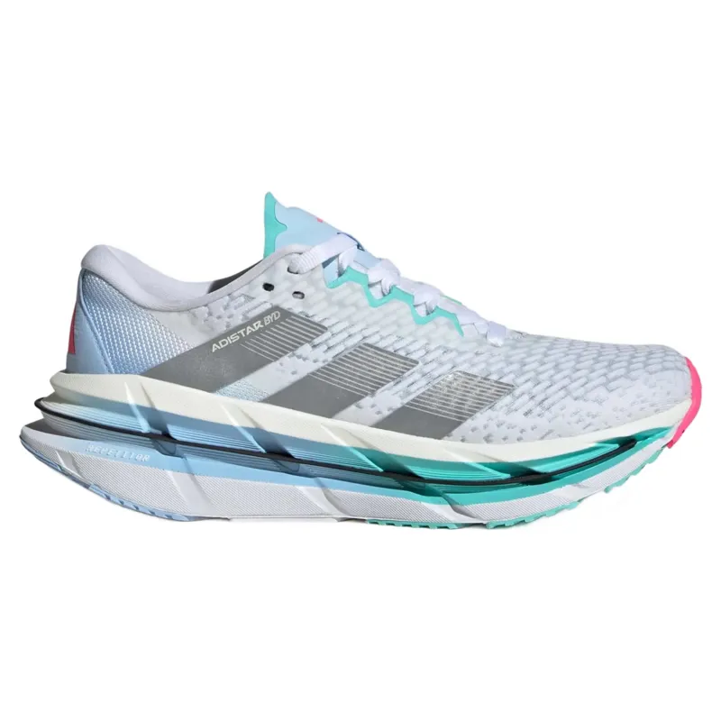 Adidas Adistar BYD Women's Running Shoes - White/Silver/Aqua