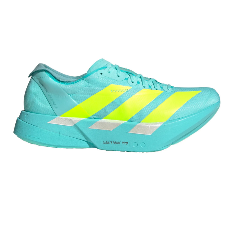 Adidas Adizero Adios Pro 4 Men's Running Shoes - Aqua/Lemon/Mint