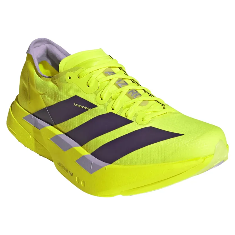 Adidas Adizero Adios Pro 4 Men's Running Shoes - Yellow/Aurora/Plum-2
