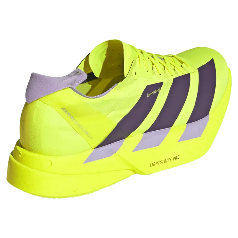 Adidas Adizero Adios Pro 4 Men's Running Shoes - Yellow/Aurora/Plum-3