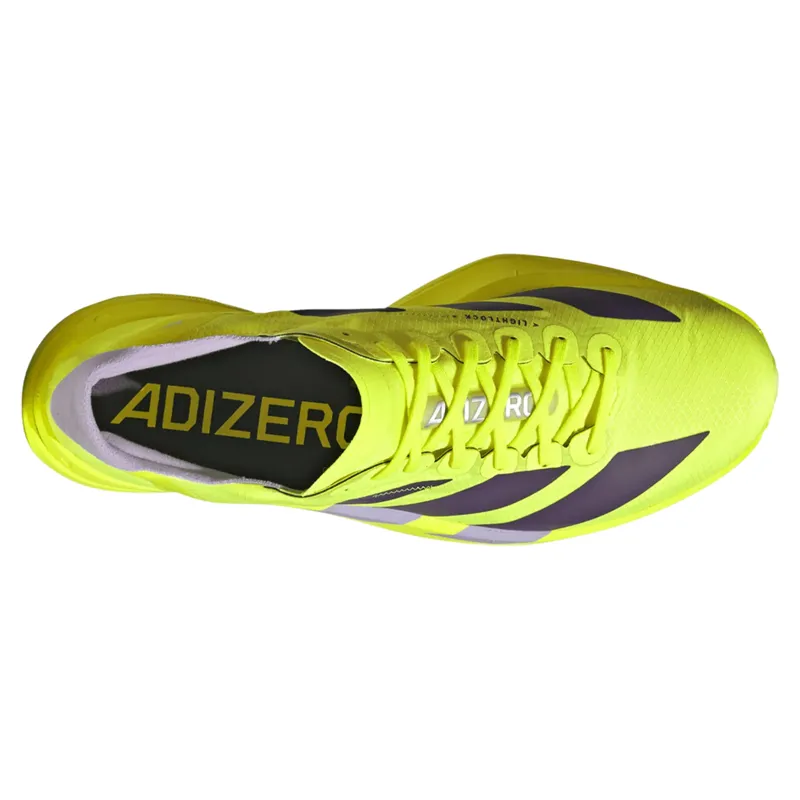 Adidas Adizero Adios Pro 4 Men's Running Shoes - Yellow/Aurora/Plum-4