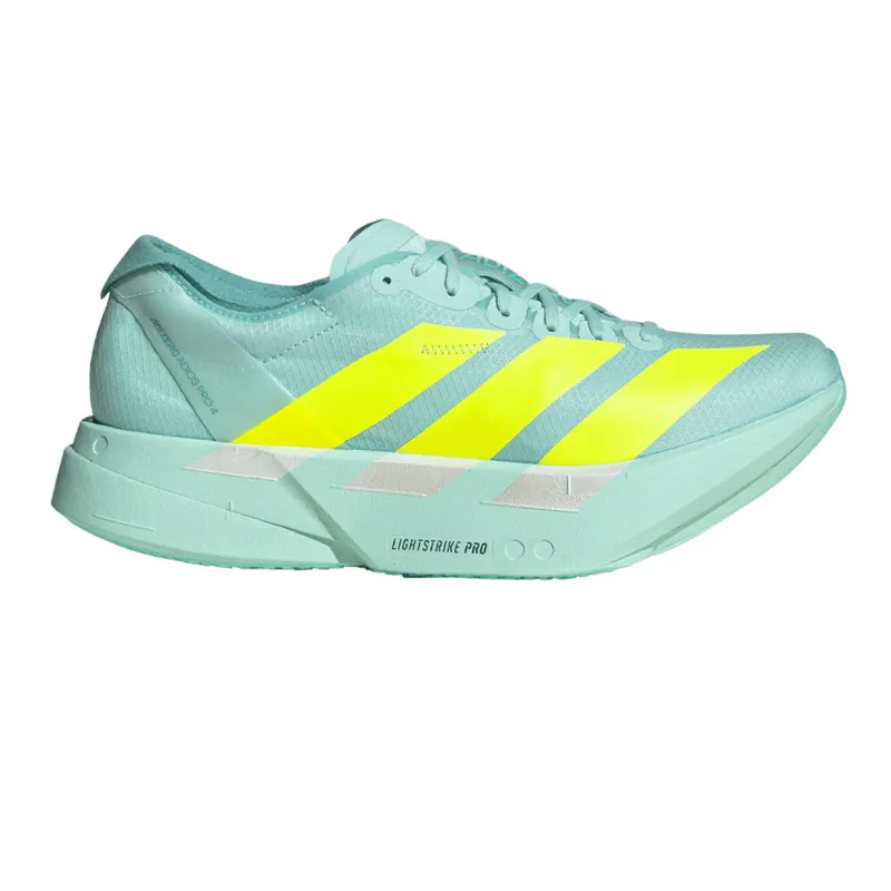 Adidas Adizero Adios Pro 4 Women's Running Shoes - Aqua/Lemon/Mint