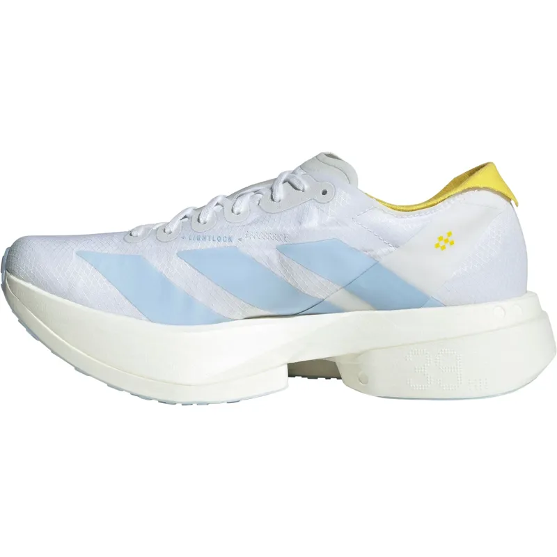 Adidas Adizero Adios Pro 4 Women's Running Shoes - White/Blue/Yellow-1