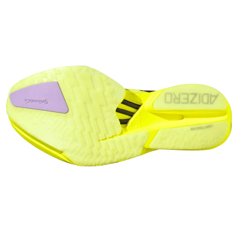 Adidas Adizero Adios Pro 4 Women's Running Shoes - Yellow/Plum/Plum-5