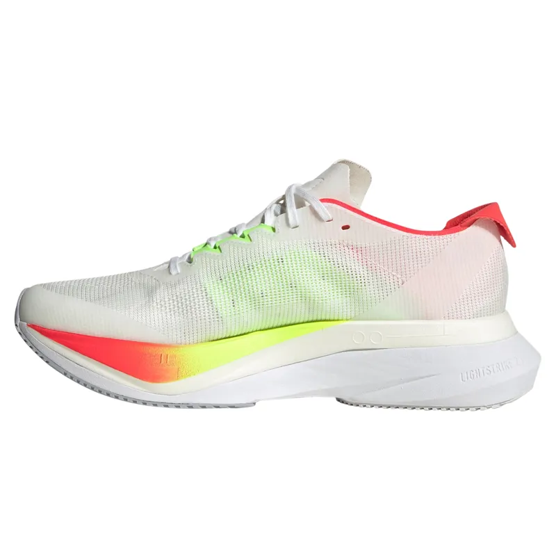 Adidas Adizero Boston 12 Women's Running Shoes - White/Black/Red-1