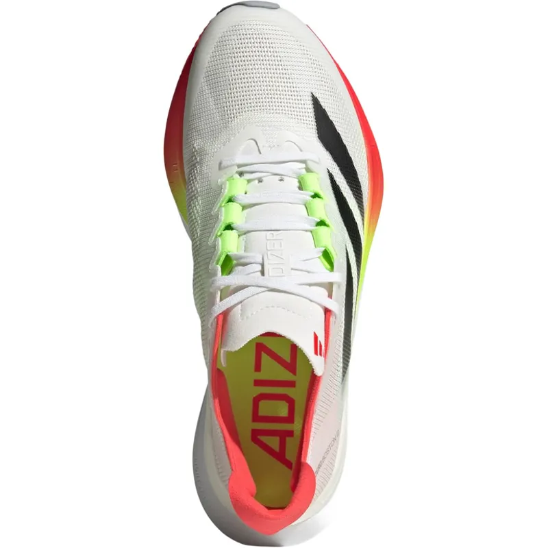 Adidas Adizero Boston 12 Women's Running Shoes - White/Black/Red-2
