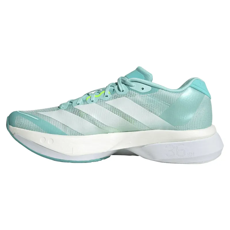 Adidas Adizero Boston 13 Women's Running Shoes - Aqua/Metallic/Lemon-1