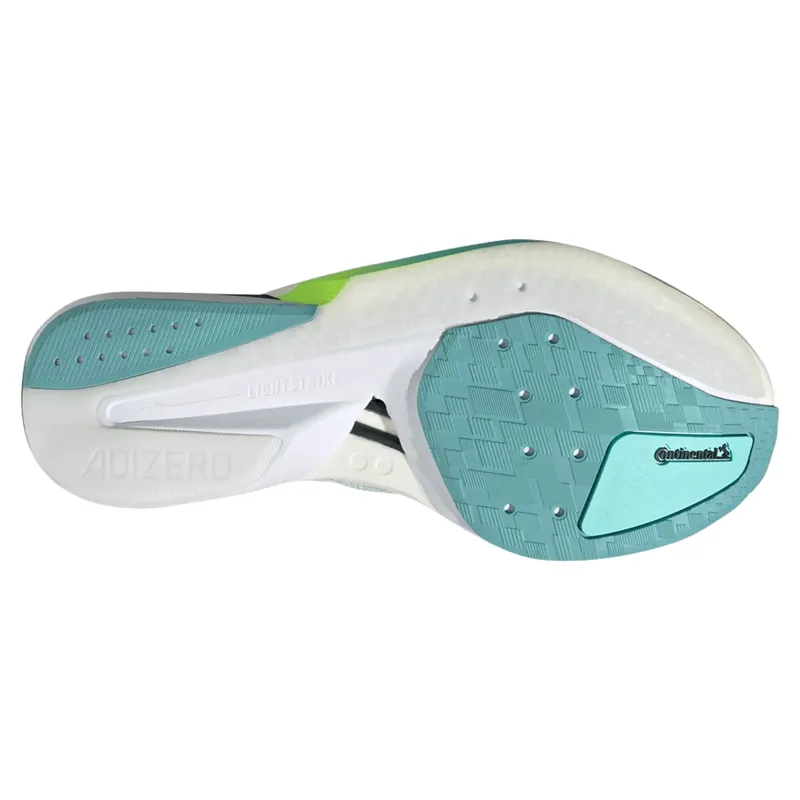 Adidas Adizero Boston 13 Women's Running Shoes - Aqua/Metallic/Lemon-3