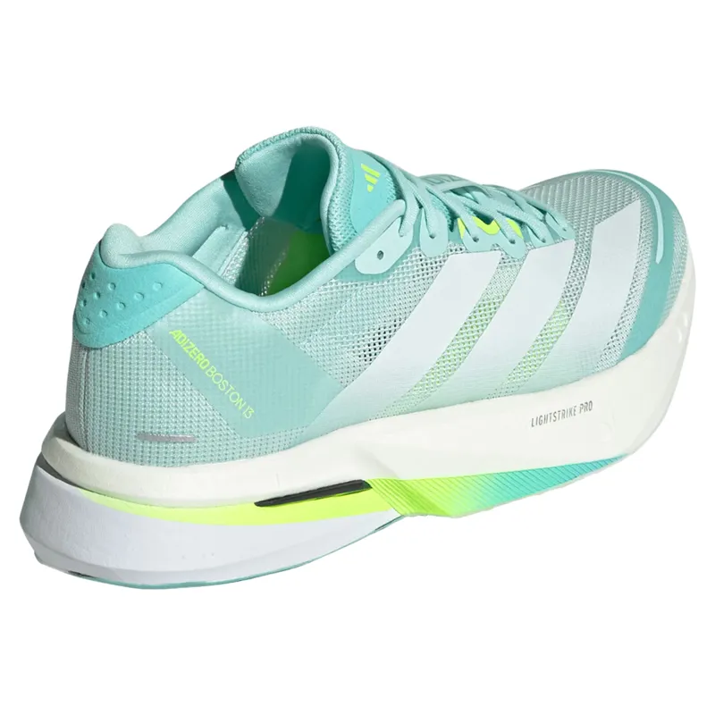 Adidas Adizero Boston 13 Women's Running Shoes - Aqua/Metallic/Lemon-5