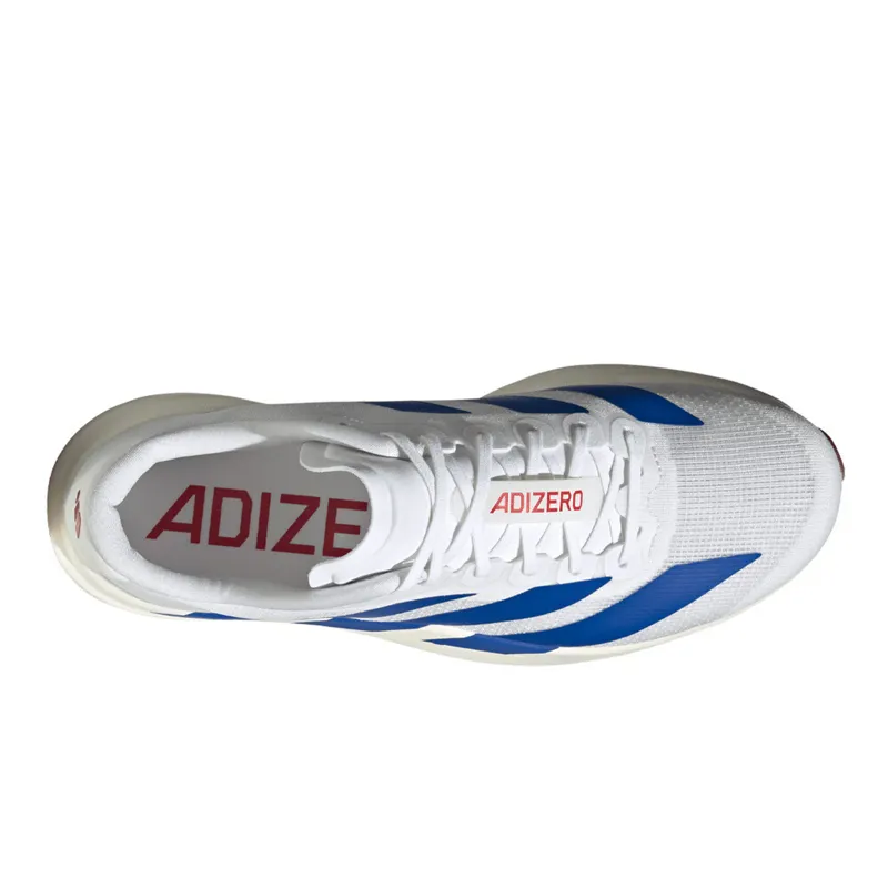 Adidas Adizero EVO SL Men's Running Shoes - White/Blue/Ruby-2