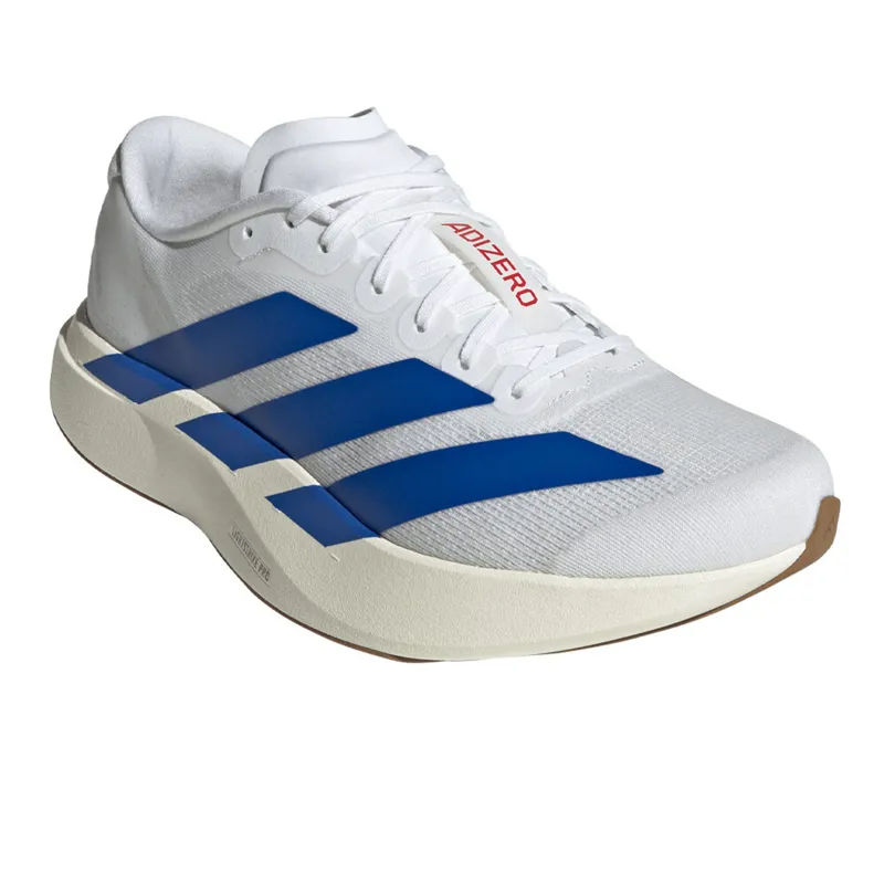 Adidas Adizero EVO SL Men's Running Shoes - White/Blue/Ruby-4