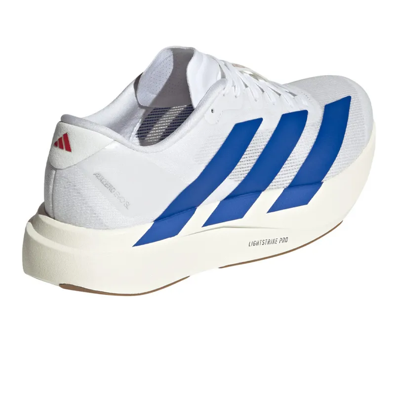 Adidas Adizero EVO SL Men's Running Shoes - White/Blue/Ruby-5