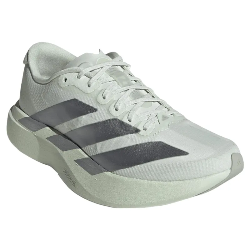 Adidas Adizero EVO SL Woven Women's Running Shoes - Jade/Grey Met.-2