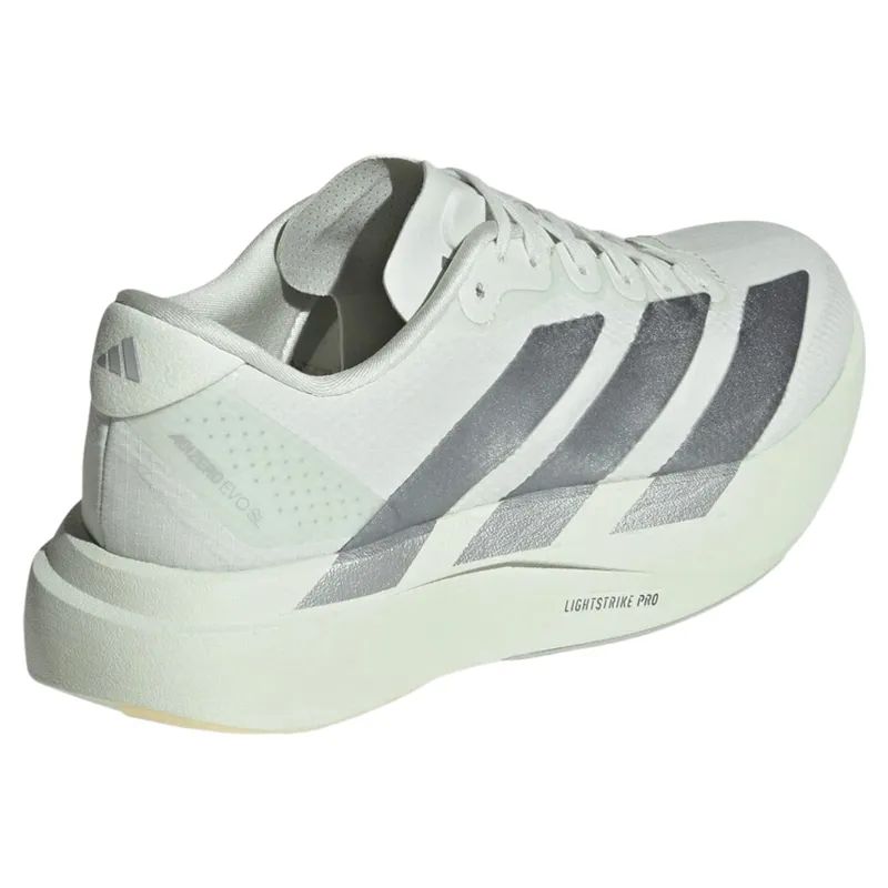 Adidas Adizero EVO SL Woven Women's Running Shoes - Jade/Grey Met.-3