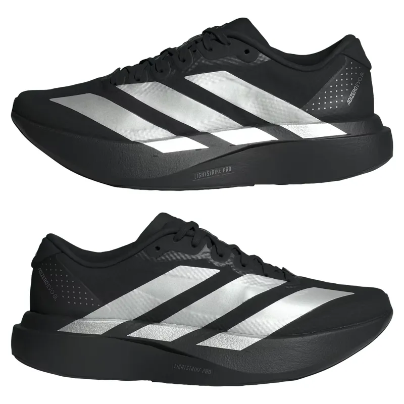 Adidas Adizero EVO SL Woven Women's Running Shoes - Blk/Silver/Carbon-4