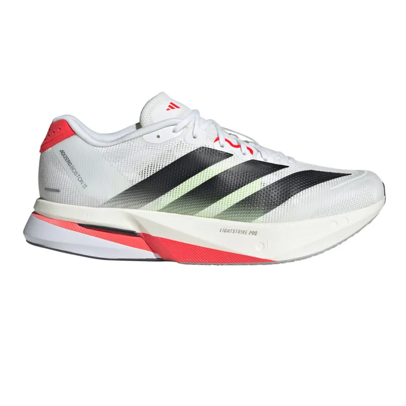 Adidas Boston 13 Men's Running Shoes - White/Black/Red