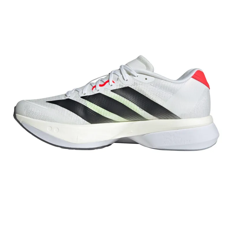 Adidas Boston 13 Men's Running Shoes - White/Black/Red-1