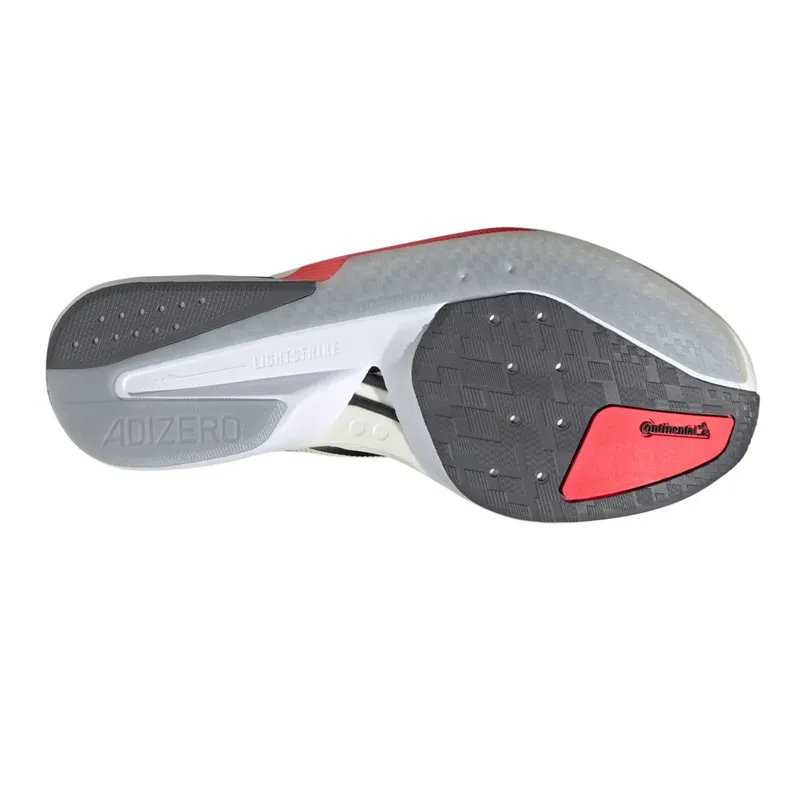 Adidas Boston 13 Men's Running Shoes - White/Black/Red-3