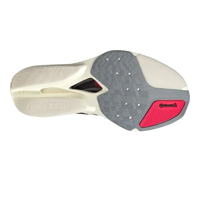 Adidas Prime X3 Strung Running Shoes in White/Black/Red-3