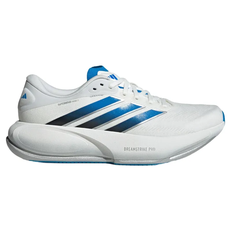 Adidas Supernova Prima 3 Men's Running Shoes - Crystal White/Blue Rush