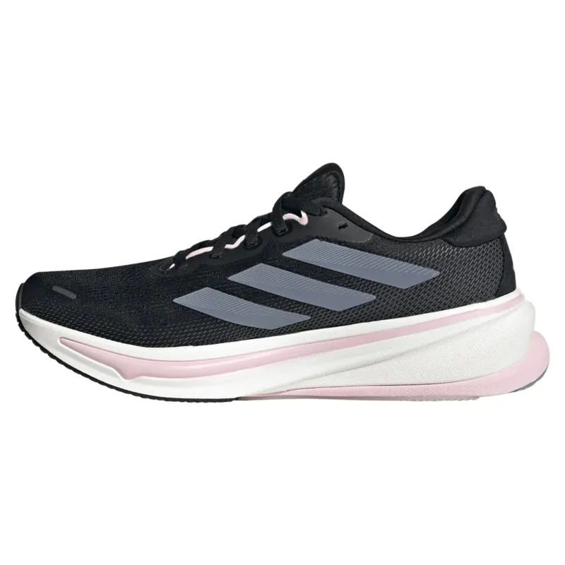 Adidas Supernova Rise 2 Women's Running Shoes - Black/Sliver/Pink-1