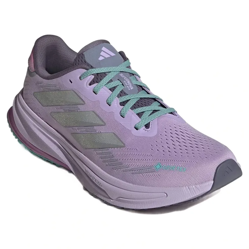 Adidas Supernova Rise GTX Women's Running Shoes - Plum/Silver/Mint-2