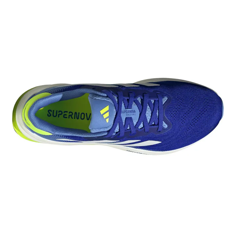 Adidas Supernova Solution 2 Men's Running Shoes - Blue/Metalic/Lemon-2