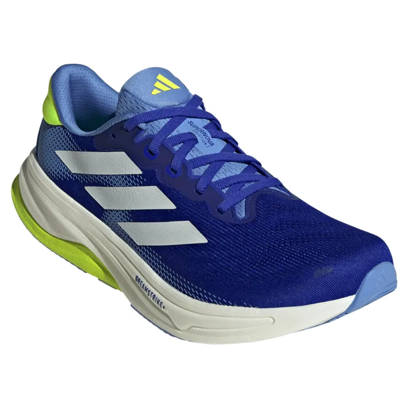Adidas Supernova Solution 2 Men's Running Shoes - Blue/Metalic/Lemon-4