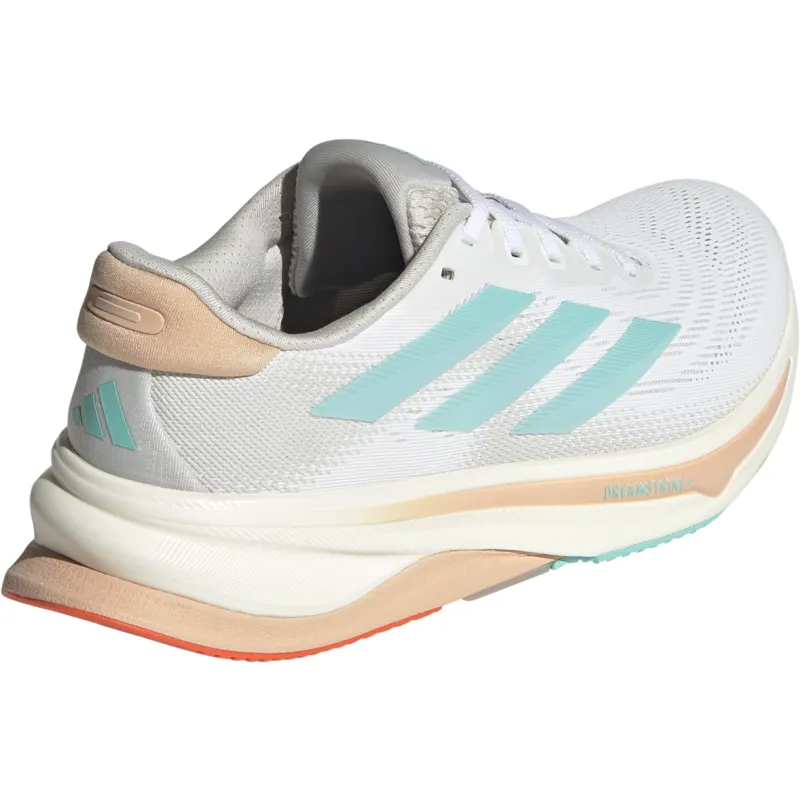 Adidas Supernova Solution 2 Women's Running Shoes - White/Aqua/Coral-3