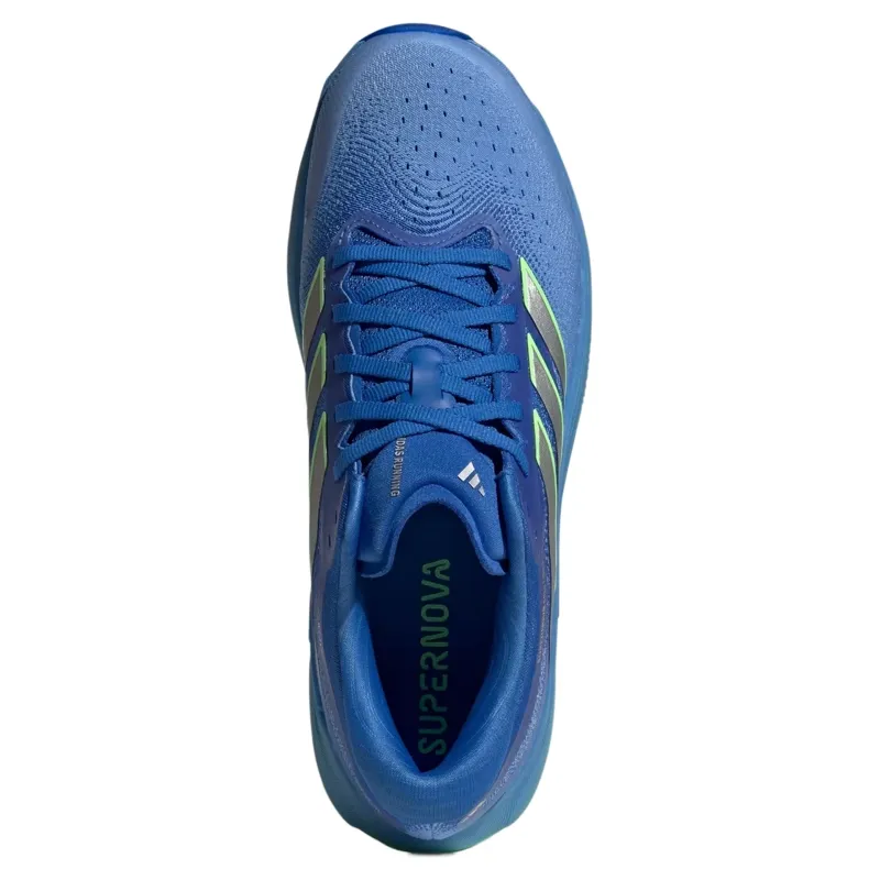 Adidas Supernova Solution 3 Men's Running Shoes in Blue/Silver/Lime-3